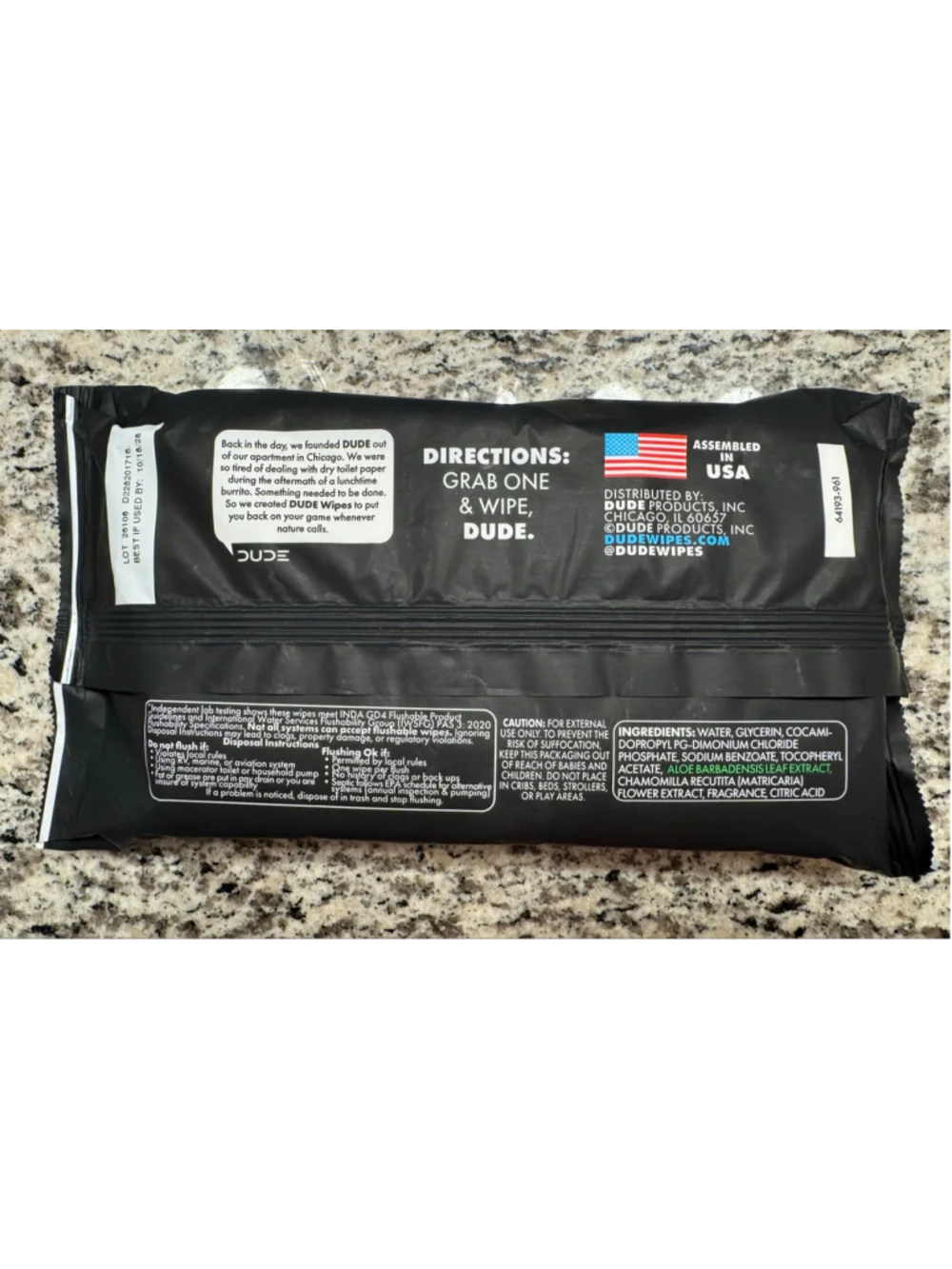 DUDE Wipes XL Flushable “Poopsicle” Limited Edition - New in Package